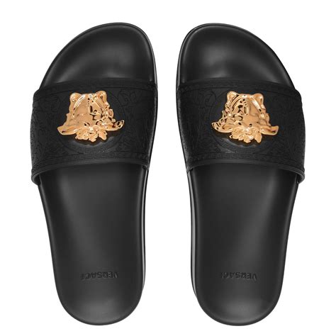 womens designer sliders versace|Versace sliders men.